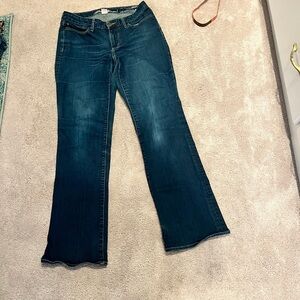 Eddie Bauer Boot Cut Jeans Womens Sz 6 Curvy Fit Dark Wash Denim Mid Rise